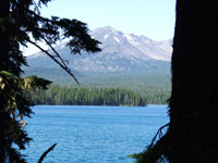 Summit Lake & Diamond Peak in the Background